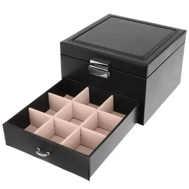 Beautylushh Juwelendoos - Zwart: Elegant en Functioneel - 31 x 16 x 25 cm