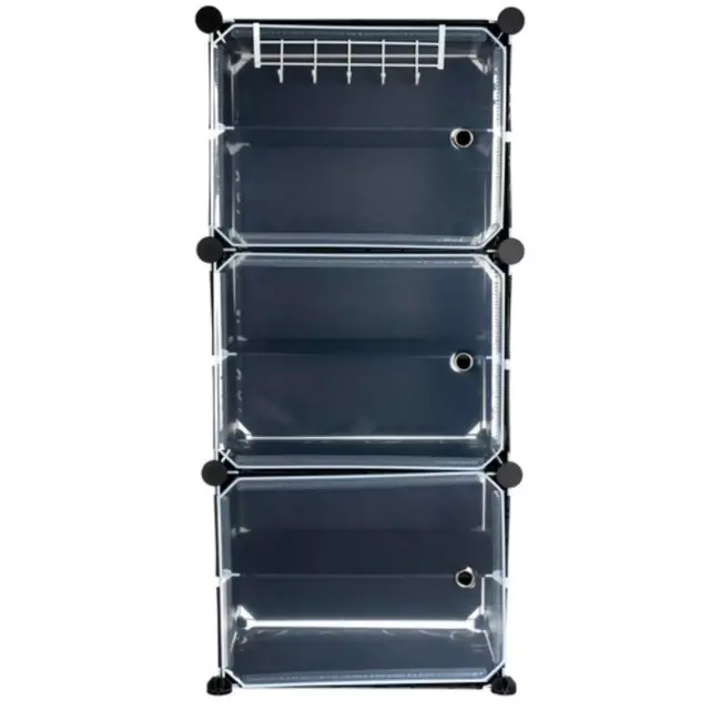 Ruhhy Schoenenkast - 44.5 x 93 x 30 cm - Zwart