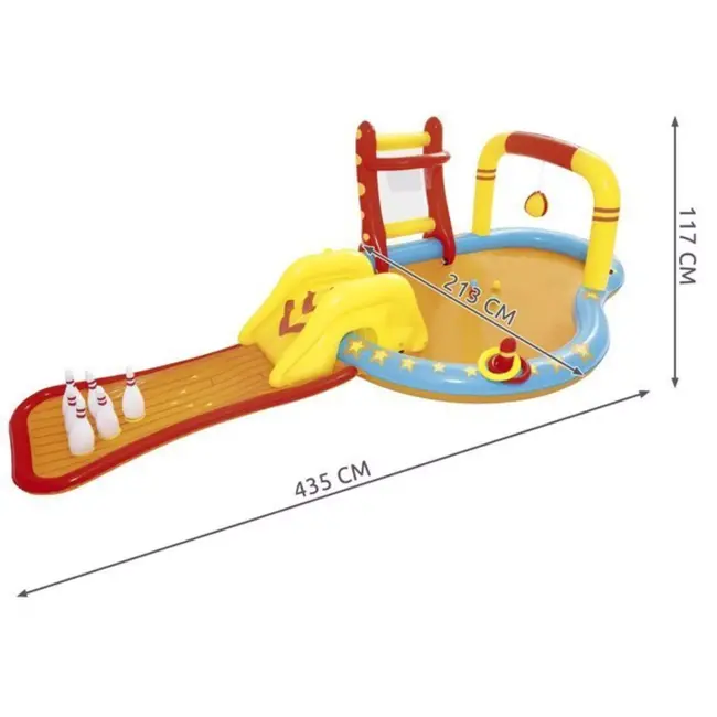 Bestway Speelzwembad Kleine Kampioenen 435 x 213 x 117 cm - Ultiem Zomerplezier voor Kinderen