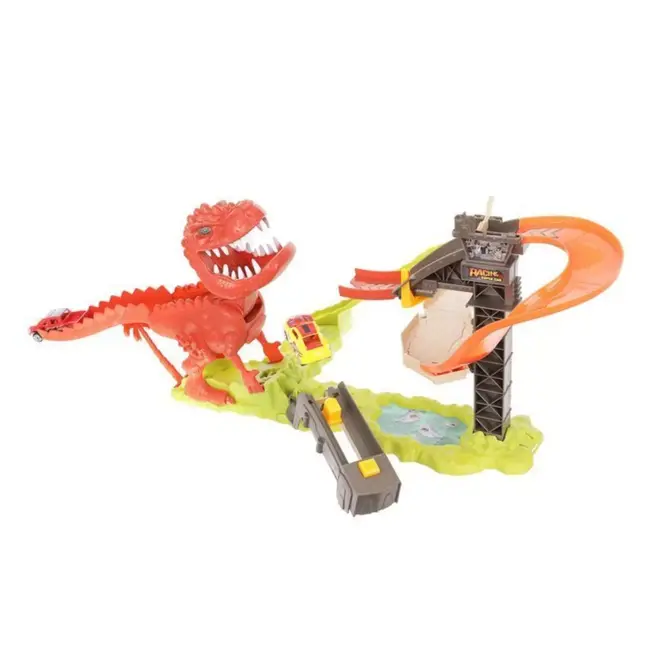 Ruhhy Dinosaurus Lanceerbaan - Incl. 2 Autootjes - Kunststof