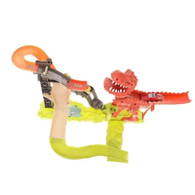 Ruhhy Dinosaurus Lanceerbaan - Incl. 2 Autootjes - Kunststof