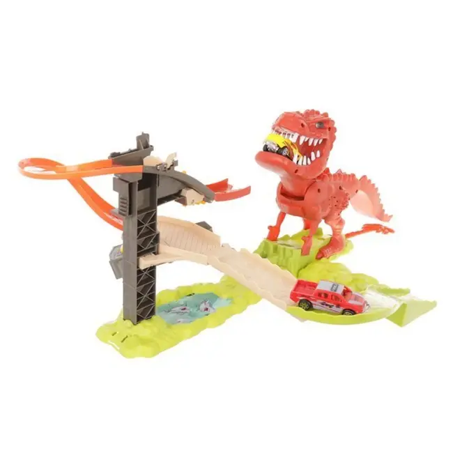 Ruhhy Dinosaurus Lanceerbaan - Incl. 2 Autootjes - Kunststof