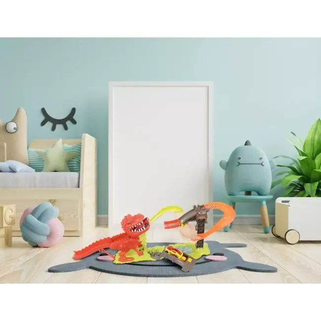 Ruhhy Dinosaurus Lanceerbaan - Incl. 2 Autootjes - Kunststof