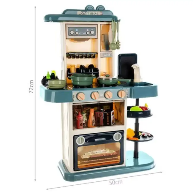 Ruhhy Speelgoedkeuken - 72 cm - Incl. Accessoires - Blauw