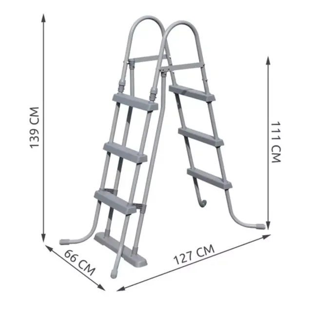 Bestway Zwembadladder 107 cm - Essentieel voor Veilige Zwembadtoegang