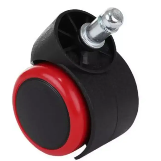 Ruhhy Rode Kantoorstoelwielen - 5 Stuks - Bescherm Je Vloer en Verhoog Mobiliteit