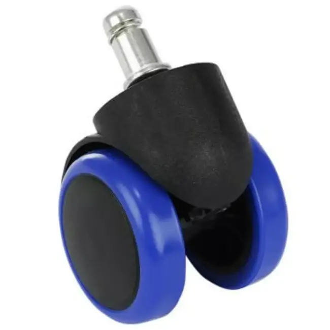 Ruhhy Blauwe Kantoorstoelwielen - 5 Stuks - Bescherm Je Vloer en Verhoog Mobiliteit