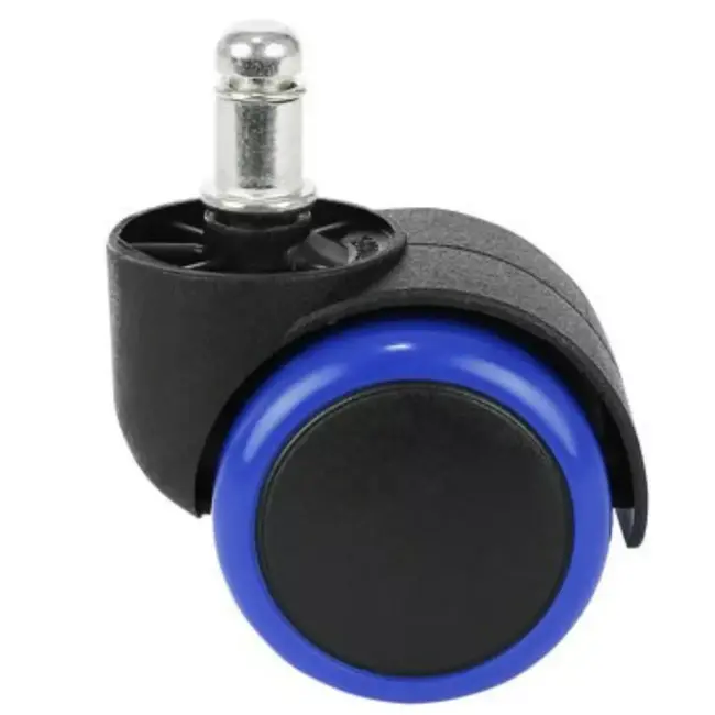 Ruhhy Blauwe Kantoorstoelwielen - 5 Stuks - Bescherm Je Vloer en Verhoog Mobiliteit