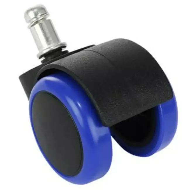 Ruhhy Blauwe Kantoorstoelwielen - 5 Stuks - Bescherm Je Vloer en Verhoog Mobiliteit