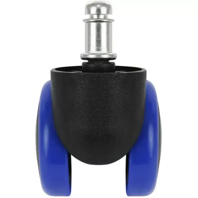 Ruhhy Blauwe Kantoorstoelwielen - 5 Stuks - Bescherm Je Vloer en Verhoog Mobiliteit