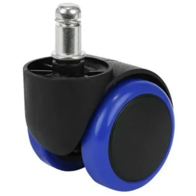 Ruhhy Blauwe Kantoorstoelwielen - 5 Stuks - Bescherm Je Vloer en Verhoog Mobiliteit