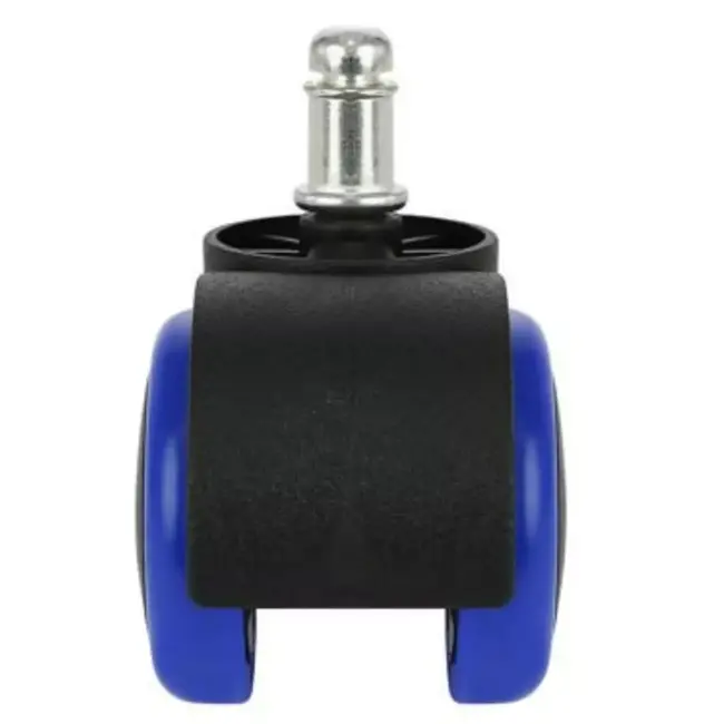 Ruhhy Blauwe Kantoorstoelwielen - 5 Stuks - Bescherm Je Vloer en Verhoog Mobiliteit