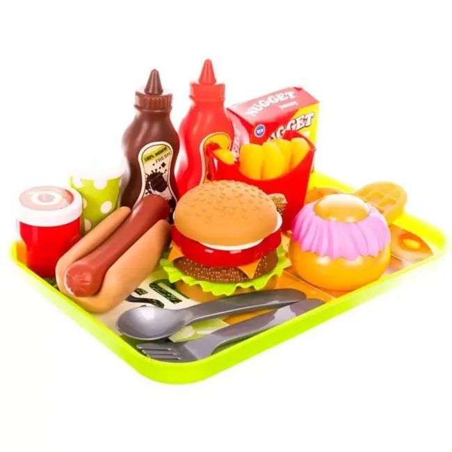 Ruhhy Fastfood Speelgoedset - 26.5 x 19.5 cm - Kunststof