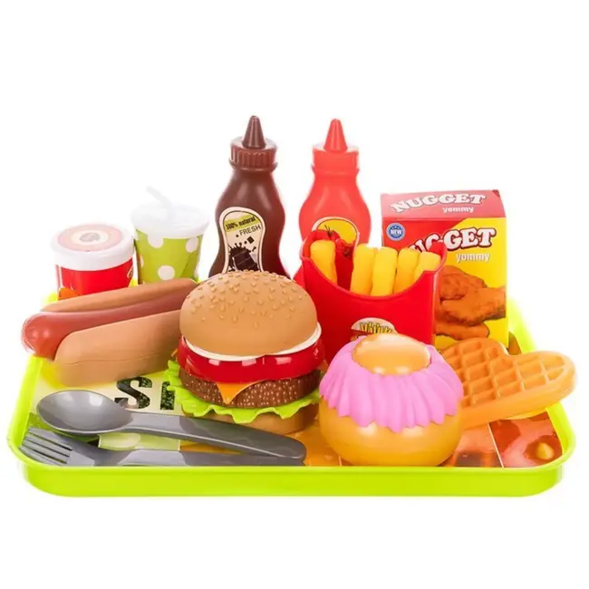 Ruhhy Fastfood Speelgoedset - 26.5 x 19.5 cm - Kunststof