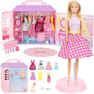 Ruhhy Huisje met Kleding - Inclusief Pop - Junior - Speelgoed