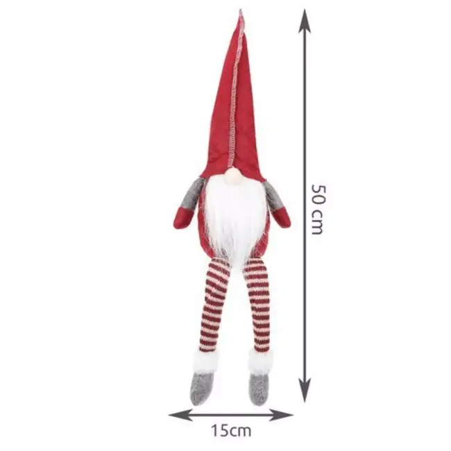 Ruhhy Kabouter - Zitttend - Kunststof - Rood