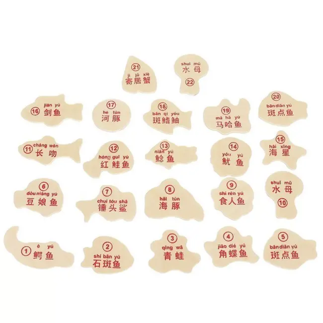 Kruzzel Magnetisch Visspel - 22-Delige Houten Speelset voor Kinderen