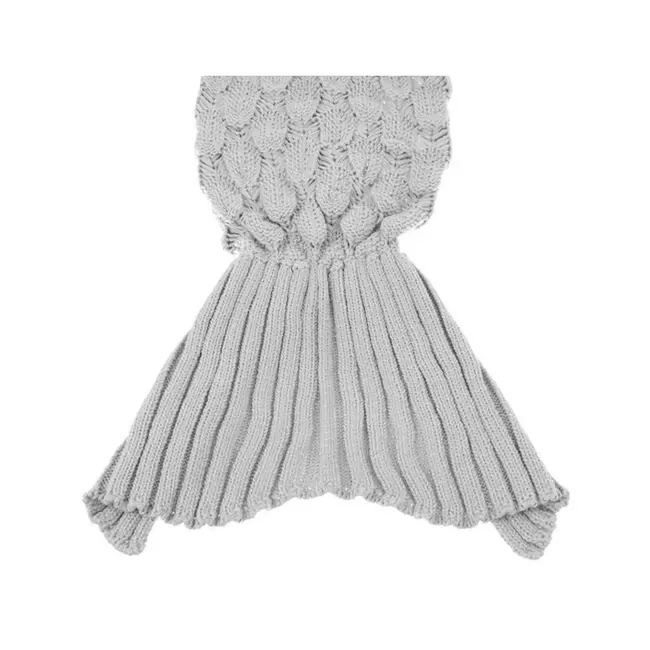 Ruhhy De Staart van de Zeemeermin - XXL - Acrylvezel - Grijs