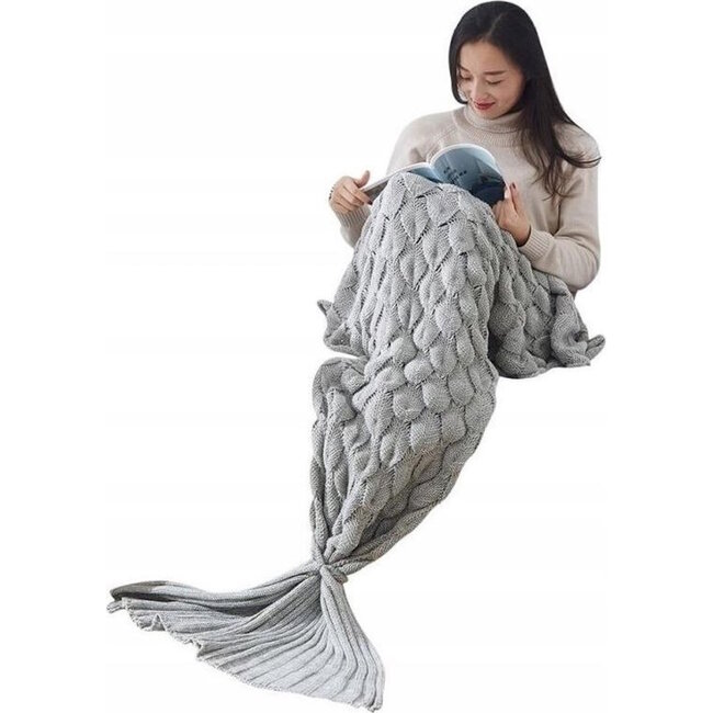 Ruhhy De Staart van de Zeemeermin - XXL - Acrylvezel - Grijs