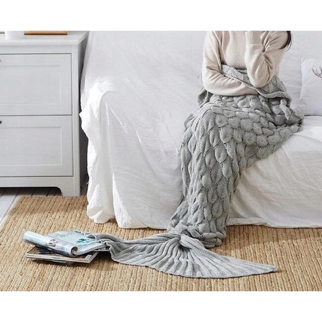 Ruhhy De Staart van de Zeemeermin - XXL - Acrylvezel - Grijs