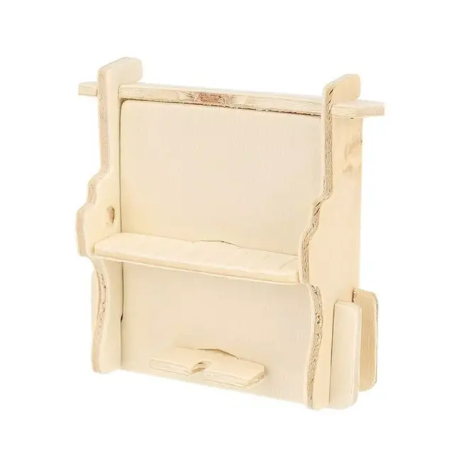 Kruzzel 34-delige Houten Meubelset voor Poppenhuizen - Creatief Speelplezier - 175 onderdelen