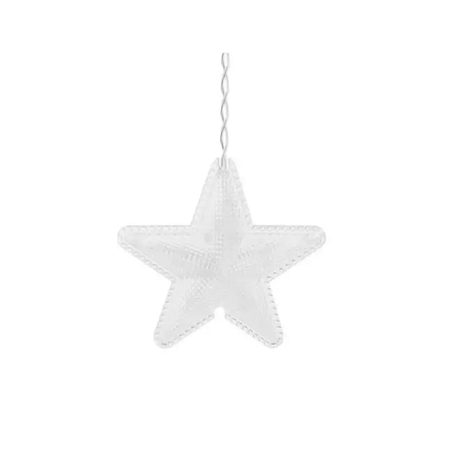 Ruhhy LED Lichtgordijn 136 LEDs - Koud Wit voor Magische Momenten