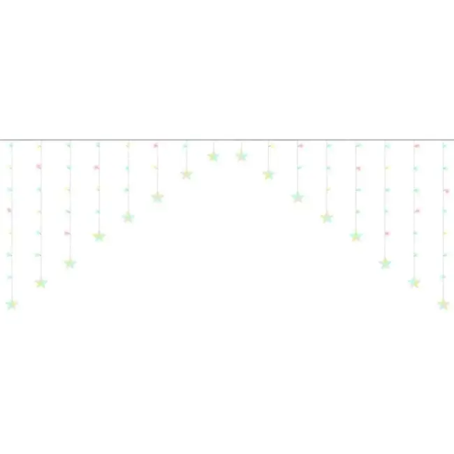 Ruhhy Gordijnverlichting 136 LEDs - Kleurrijk Licht voor Feestelijke Avonden