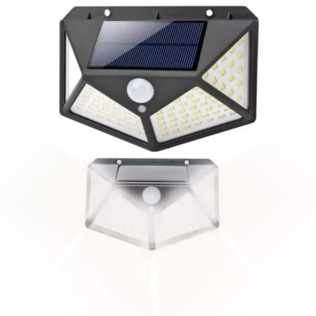 Izoxis Solar Lamp met Bewegingssensor - 100 LEDs - Veilige Buitenverlichting