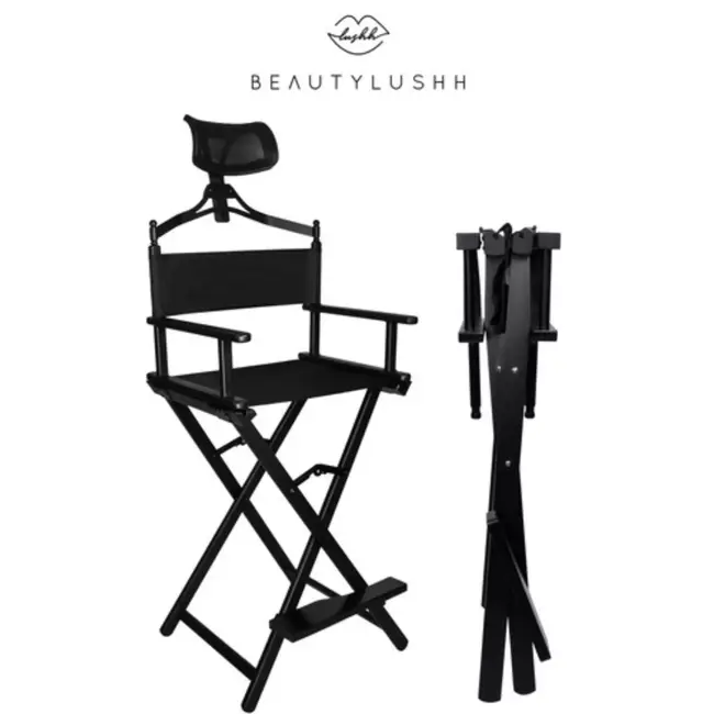 Beautylushh Aluminium Make-up Stoel: Professioneel, Stijlvol en Comfortabel