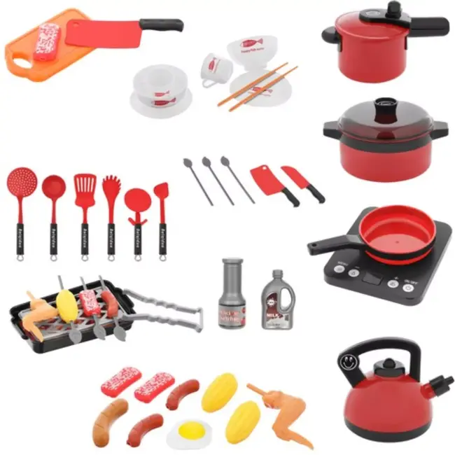 Kruzzel Speelkeuken Set - 43 Delige Keukenaccessoires voor Kinderen