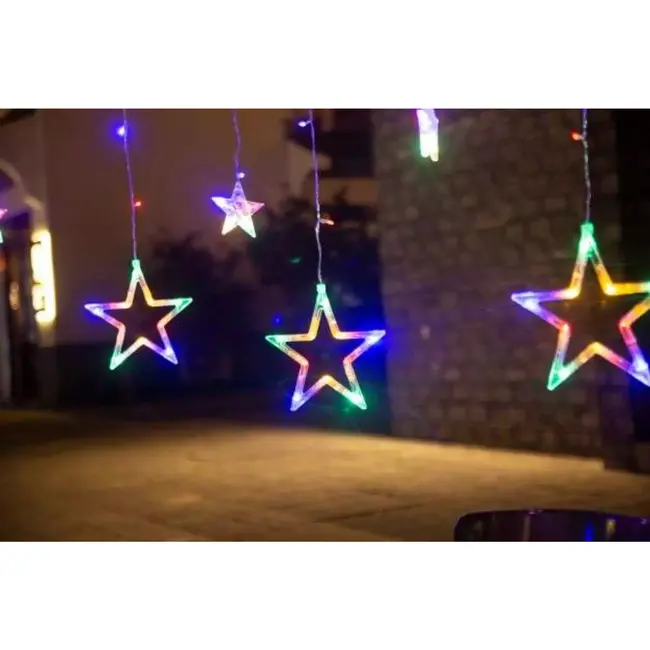 Ruhhy  Multicolor LED Gordijnverlichting 138 LEDs - Veilig en Kleurrijk