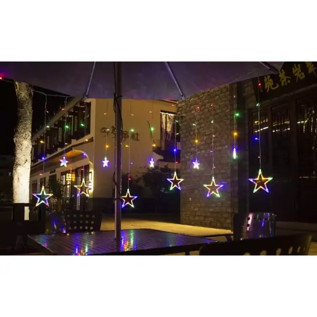 Ruhhy  Multicolor LED Gordijnverlichting 138 LEDs - Veilig en Kleurrijk