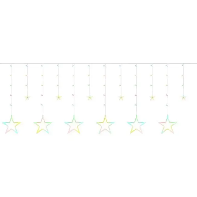 Ruhhy  Multicolor LED Gordijnverlichting 138 LEDs - Veilig en Kleurrijk