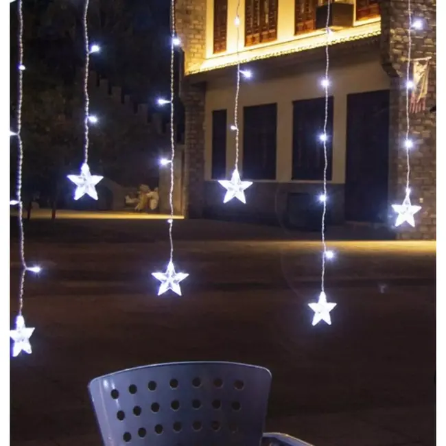 Ruhhy LED Gordijnverlichting 108 LEDs - Koele Wit voor Feestdagen