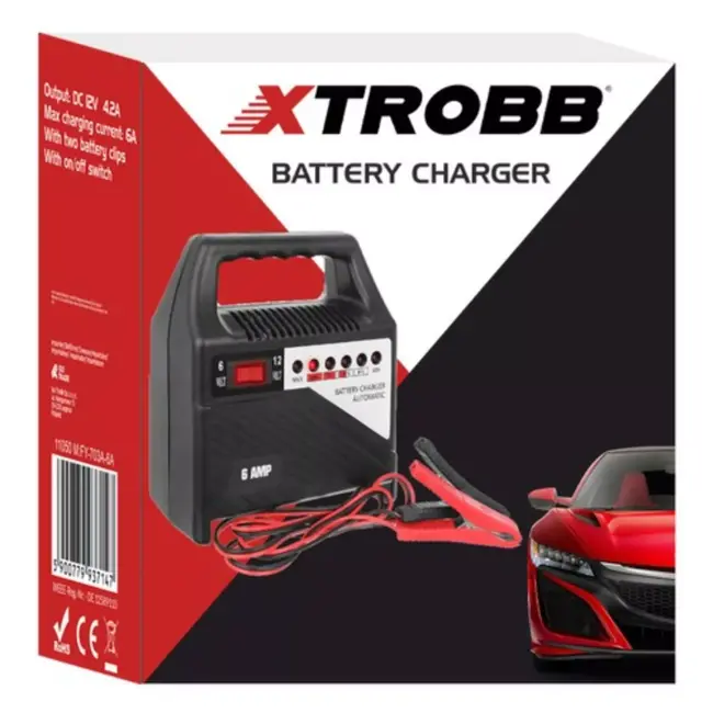 Xtrobb 12V 6A Acculader: Perfect voor Auto & Motor