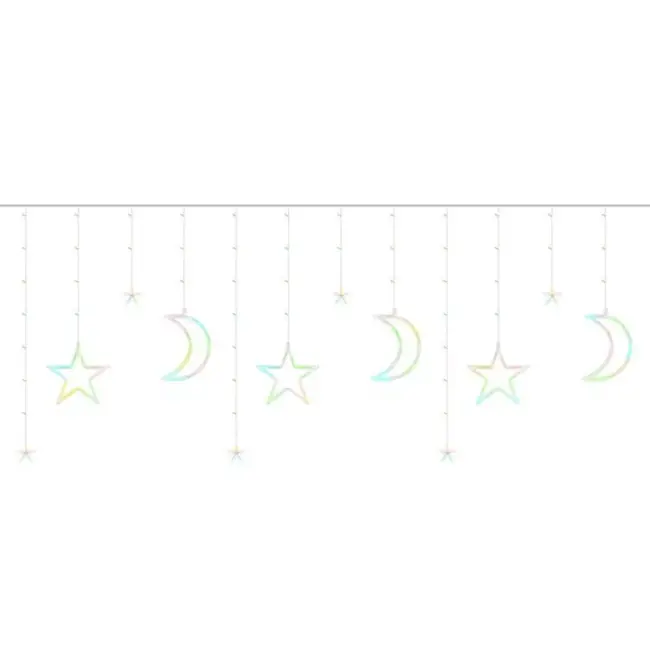 Ruhhy LED Gordijnverlichting 138 LEDs - Multicolor voor Sfeervolle Momenten