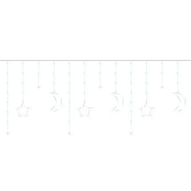 Ruhhy LED Gordijnverlichting 138 LEDs - Multicolor voor Sfeervolle Momenten