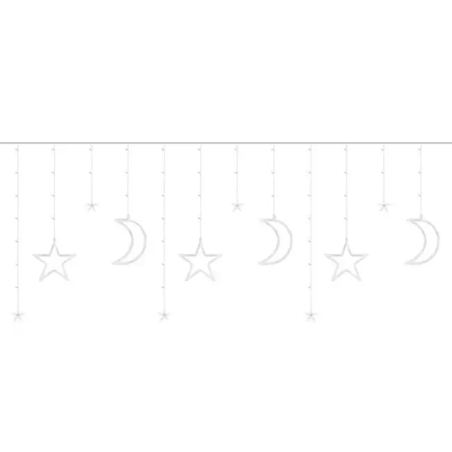 Ruhhy LED Gordijnverlichting 138 LEDs - Multicolor voor Sfeervolle Momenten