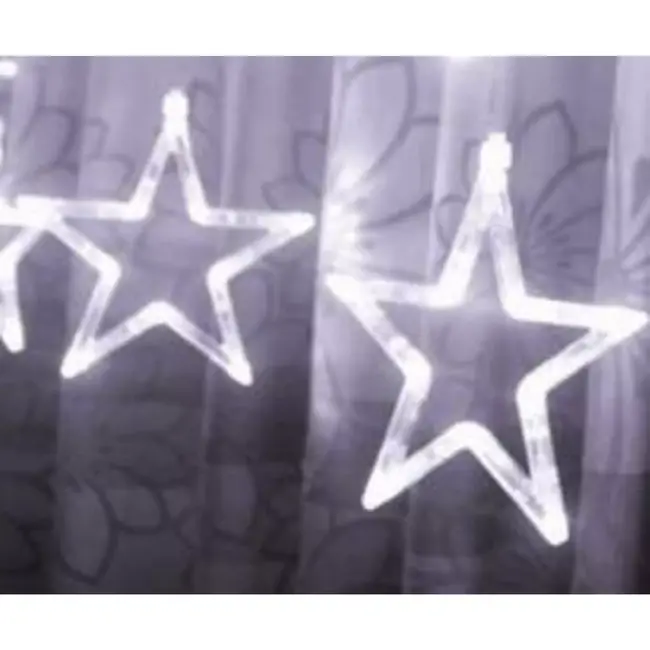 Ruhhy LED Gordijnverlichting 138 LEDs - Koude Wit voor Sfeervolle Momenten