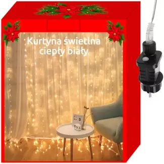 Ruhhy LED Gordijnverlichting 300 LEDs - Warm Wit Sfeerlicht voor Elke Gelegenheid