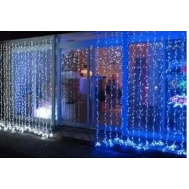 Ruhhy LED Gordijnverlichting 300 LEDs - Sprankelend Koud Wit voor Elk Feest