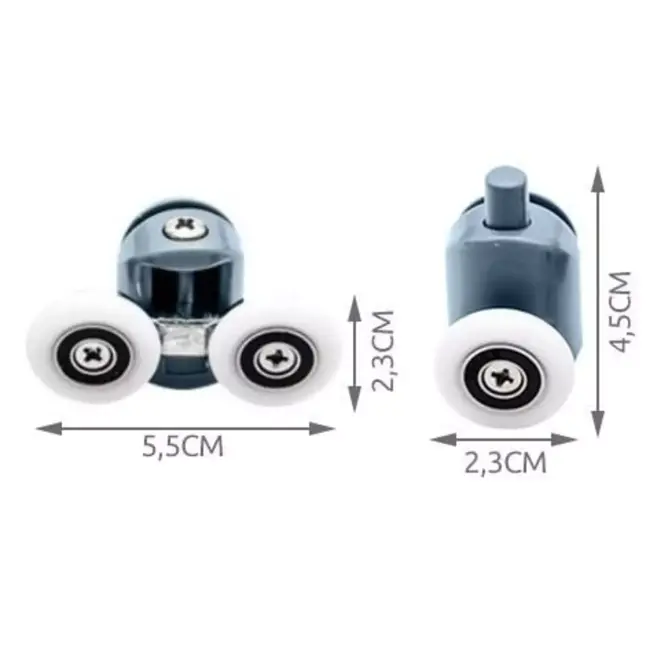 Ruhhy Douchecabine Wielen Set van 8 – Vloeiende Deurbeweging!