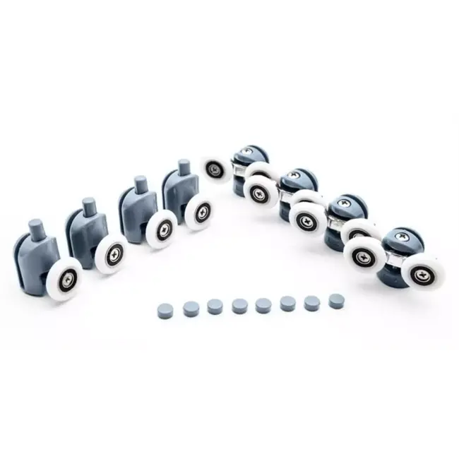 Ruhhy Douchecabine Wielen Set van 8 – Vloeiende Deurbeweging!