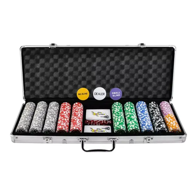 Ruhhy Complete Poker Set 500 Chips - Professioneel Casino-ervaring Thuis!