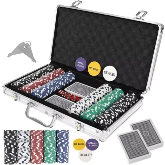 Ruhhy Poker Set - 300 Chips in Aluminium Koffer