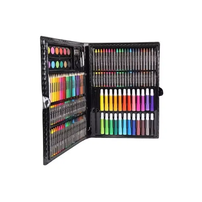 Maaleo Schilderset in Koffer - Junior - 168 stuks - Zwart