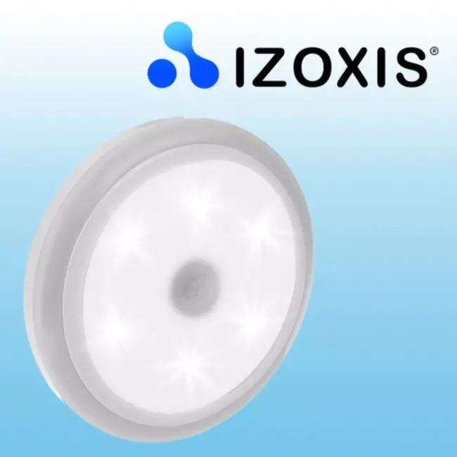 Izoxis LED Nachtlampje met Bewegingssensor - ABS - 3x AAA (niet meegeleverd)