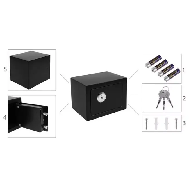 Malatec Sleutelkluis S8800 - IJzer - Zwart