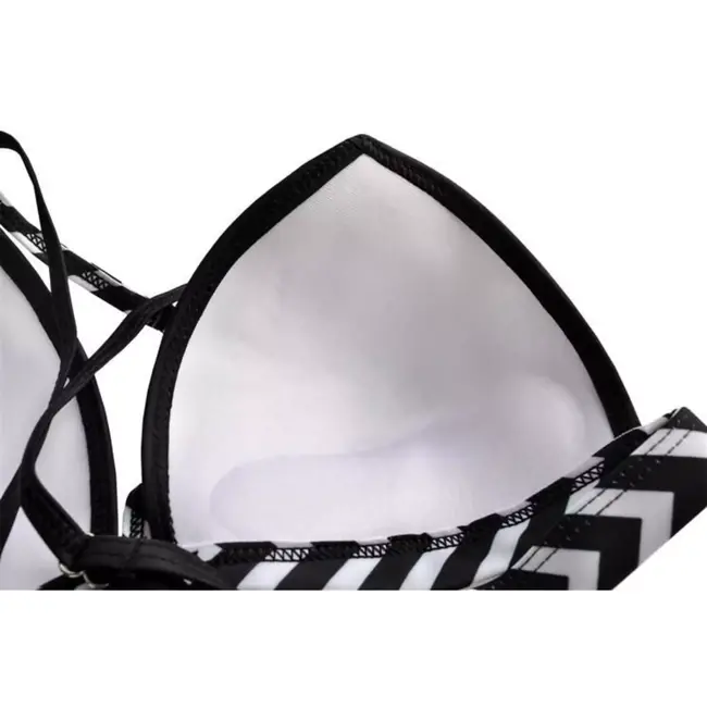 Ruhhy Hoge Taille Badpak - Maat S - Print