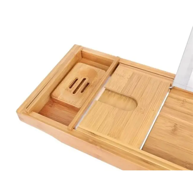 Ruhhy Bamboe Badplank - Uitschuifbaar en Multifunctioneel voor Thuis Spa